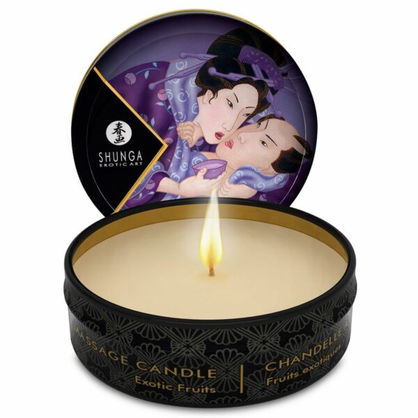 SHUNGA MINI CARESS BY CANDELIGHT VELA MASAJE VAINILLA 30ML Pretty Sexy Things